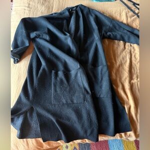 Eileen Fisher Charcoal merino wool Cardigan